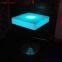 led square glowing liquid bar table