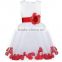 DACE Summer Bowknot Chiffon Petal Sweet Style New Flower Girl Dress