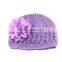 crochet beanies baby big flower hat