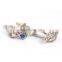 Jewel Encrusted Rhinestone Slipper Shirt Men Cufflinks