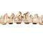 Copper materialTooth Custom Top Bottom grillz Bling Fire Teeth Caps Hip Hop Grillz Body jewelry