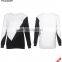 Sweater manufacturer black and white color block men long sleeve shirt