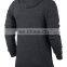 Long Sleeves Fleece Sweater Light Weight Pullover Hoodie Dark Grey Color
