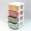 Simply 4 drawers Tower Cabinet Bookstand colorful Plastic Storage Unit for clothes