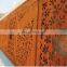 Laser cut corten steel wall screen art decorative wall panels