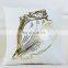 Hot stamping  sofa decorative  pillow case custom gold  cushion cover