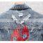 DiZNEW Wholesales Distressed Ripped Men jeans jacket denim embroidery