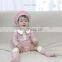 INS Baby Cute Doll Collar One-Piece One Hundred Days Gentle Lady's Romper Clothes Hang Strip Color-blocking Outing Clothes