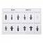 HE09 350PCS Black Car Universal Bumper Fixed Clamp Push Type Fasteners