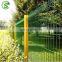 Decorative anti-theft green / black welded wire mesh fence panels 3D protect fencing for green house