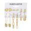 Wholesale Fashion Simple Glamour Eyes Unique Set Suit Aretes Pendiente Diamant High Quality Multicolor Jewelry Earrings