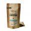 Digital printing kraft paper coffee packing bag with plastic window for coffee bag packaging