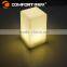 recharging colorful battery operated square led table lamp for bar