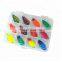 12Pcs/ Set Mixed Colorful Paint Spoons Lure With Hook Isca Artificial Bait Fish Lure Set Pesca Fishing Lure Kit