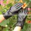 Men Sheepskin Leather Gloves Autumn Winter Warm Touch Screen Full Finger Black Leather Gloves