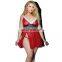 V-neck red ladies sexy sling plus size lingerie skirt 5xl Dropshipping Lace Women's Plus Size Underwear