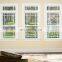 USA high quality interior white vinyl double hung windows with circle top windows