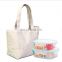 Canvas Lunch Bag Reusable Cotton Canvas Tote Grocery Handbag