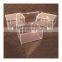 3 Crystal Acrylic Clear Hinged Plastic Trading Card Storage Boxes