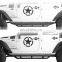 Черные текстурные пороги из порошкового материала (Nerf Bars) для Jeep Wrangler JK 4-дверного от 2007 до 2018 года