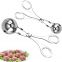 Non-Stick Stainless Steel Meat Baller Tongs Cake Pop Meatball Maker Ice Tongs Salad Tong Dough Scoop
