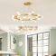 Nordic Modern Creative Glass Ball Chandelier Golden Pendant Light LED Hotel Pendant Light