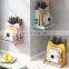 Multi-functional Wall Mounted Kitchen Rack For Storage Knives Cutting-board Utensils Knife Block Lid Holder