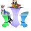 party lounge furniture /Led PE Light Up Chair for Restaurant Discotheque Pub Used Glowing Bar Table
