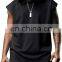 Solid Men's Sleeveless Hoodie T-Shirt Casual Sports Fitness Muscle Bodybuilding Training Wear Workout Athletic Gym Vest