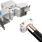 Cat 6A Cat 7 Cat 8 Tool Less FTP Shielded Keystone Jack With Dust Proof Shutter
