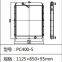 PC400-5 PC400-6 PC400-7 PC400-8 Radiateur d'eau pour voiture à haute résistance soudé en continu, petit radiateur d'eau
