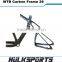 Hot sell mountain bicycle carbon frames clear coating full carbon mtb frame of 29er BB30 mtb carbon frame 29