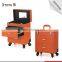 Guangdong factory OEM trolley makeup artist case with wheels rolling