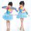 sequin bubble skirt tutu Rose /Yellow /Blue modern dance costumes for kids dance costume for christmas