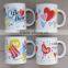 Valentine's day wholesale plain white mug