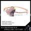2015 summer latest design heart type bangle rose gold indian bangles wholesale jewelry SLS jewelry