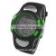 Green Color LP1365 plastic ABS Case digital movt stainless steel Case back Pedometer smart watch with heart rate monitor