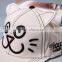 Direct Factory Wholesale Cute Sweet Cat Embroideried Flat Caps and Hats
