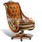 Luxury Genuine Leather Office Chair New Design Baroque Golden Carved Office Chair Swivel Executive Chair                        
                                                Quality Choice