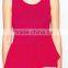 Lyocell lotus leaf matching women tank top sleeveless women tank top OEM service