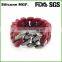 USA hot sale silicone bracelet for women and mans gifts with metal charm