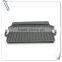 Rectangular double handle dual grill plate