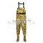 CHN-81205M high chest camo color fishing wander pants hunting and fishing suit boots