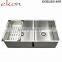 Double Bowls Undermount Stainless Steel Handmade Commercial Kitchen Sinks