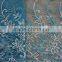 2015 new design embroidered lace fabric for wholesale