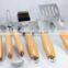 5 pcs stainless steel BBQ tool set with carry bag packing