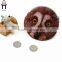 Eagle face shape plush cion purse pouch coin mini bag