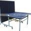 Indoor Rollaway Blue Table Tennis Table with Net