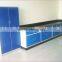 steel chemical lab wall bench with sink