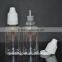 Clear PET 30ML Plastic Dropper Bottle With Childproof & Tamperproof Cap